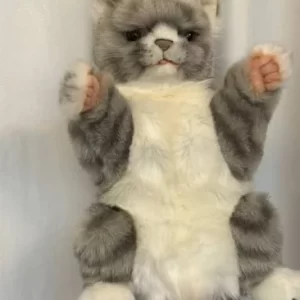 Hansa - Grey Cat Hand Puppet