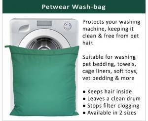 Pet hair washbag for washing machine protection