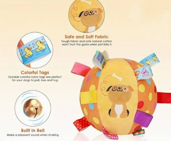 Soft Exercise Puzzle Ball for Dogs – Bell Inside - Image 4