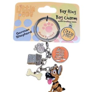 Little paws - German Shepherd key ring