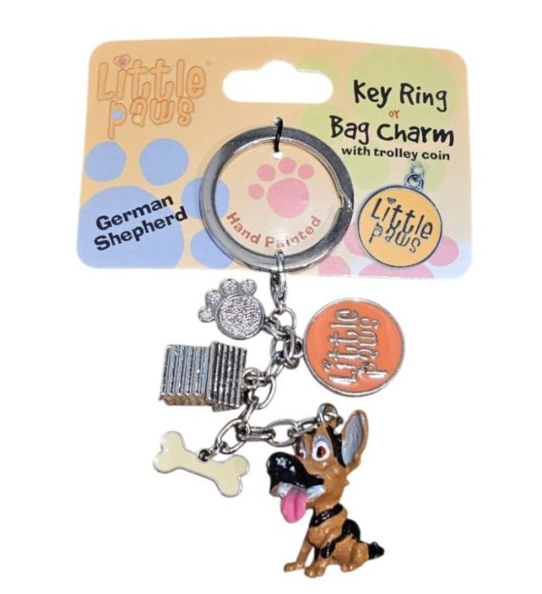Little paws - German Shepherd key ring